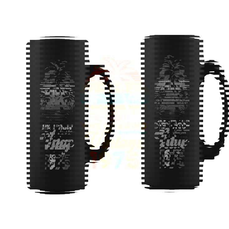 ヴィンテージ 1975 パームツリー サンセット 50歳 誕生日 レトロ コーヒーマグ