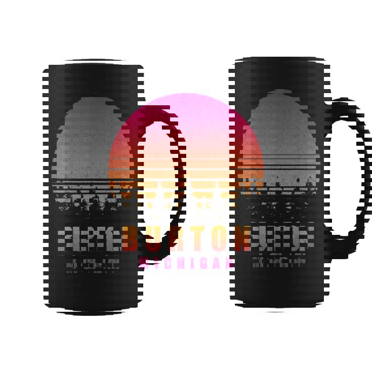 ヴィンテージ Burton Michigan Mi レトロ 70年代 80年代 グラフィック お土産 コーヒーマグ