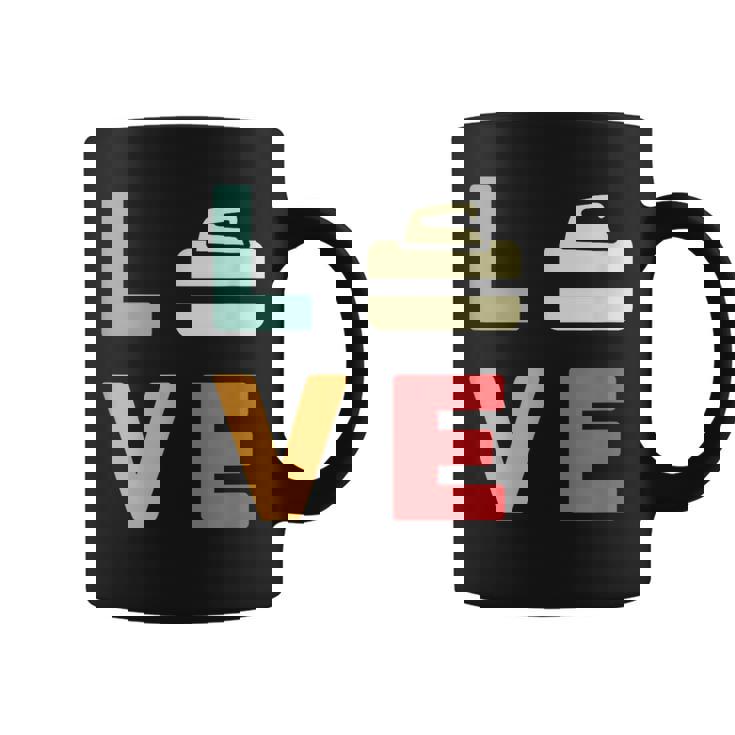 ヴィンテージ I Love Curling Curling Lover レトロカーリング コーヒーマグ