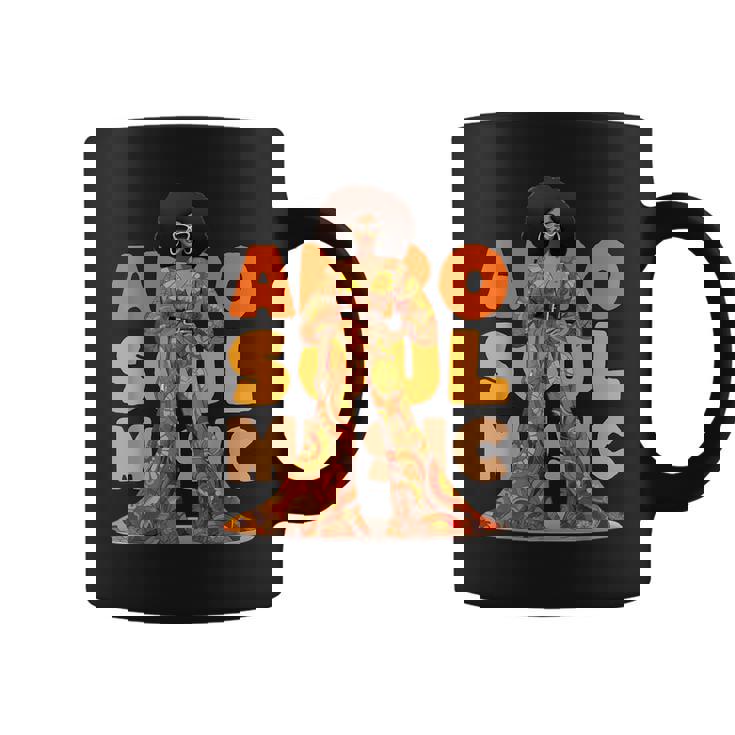 ヴィンテージ アフロ ソウル ミュージック グルービー ブラック クイーン メラニン コーヒーマグ