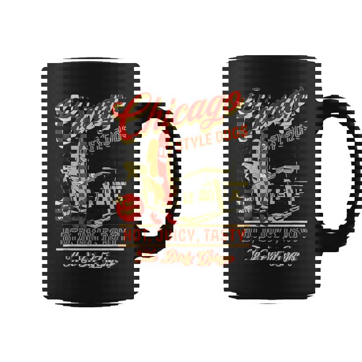 ヴィンテージ ダーティ グリンゴ シカゴスタイル ホットドッグ レトロ バイカー コーヒーマグ