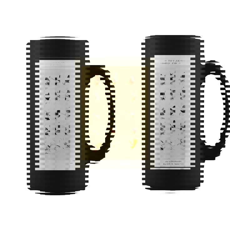 ヴィンテージ トラウトフィッシング フライ メアリーオービス フィッシャーマンアート コーヒーマグ