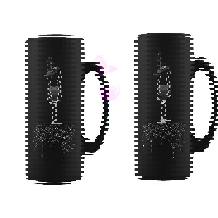 ヴィンテージ ハロウィン パープル グレープ ワイングラス 魔女 帽子 キュート コーヒーマグ