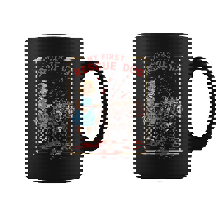 ヴィンテージ ホラー 映画 恋人 レトロ ハロウィン シャツ レスキュー 犬 コーヒーマグ