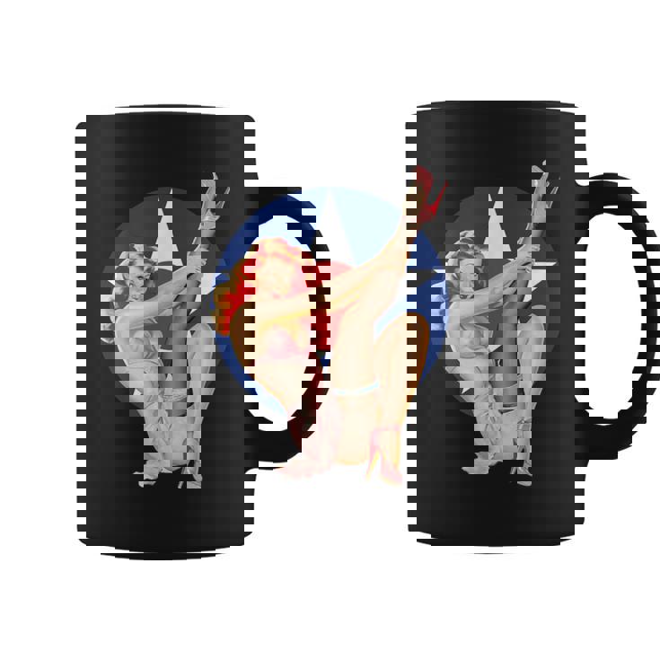 ヴィンテージ 愛国心ピンナップガール コーヒーマグ