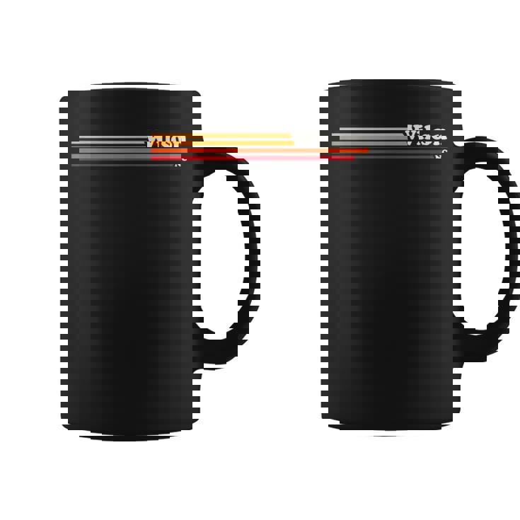 ヴィンテージ1980年代グラフィックスタイルウィルソンノースカロライナ州 コーヒーマグ