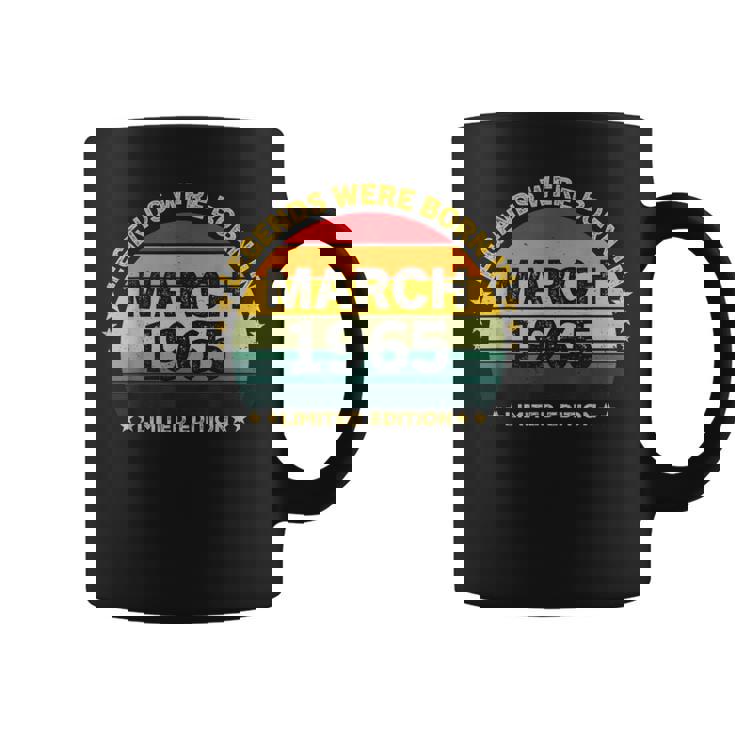 ヴィンテージ60歳の誕生日レジェンドは1965年3月に誕生しました。 コーヒーマグ