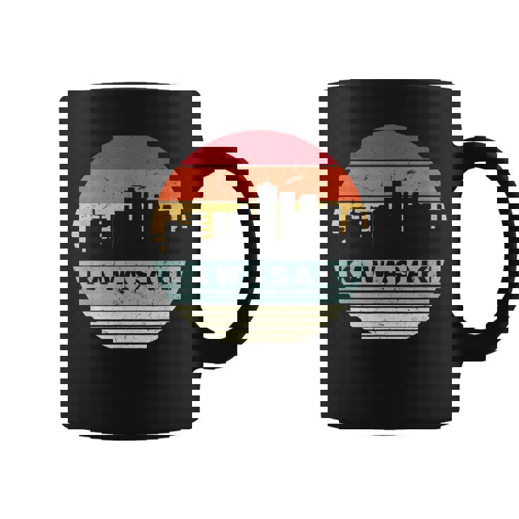 ヴィンテージカワサキスカイラインシルエット コーヒーマグ