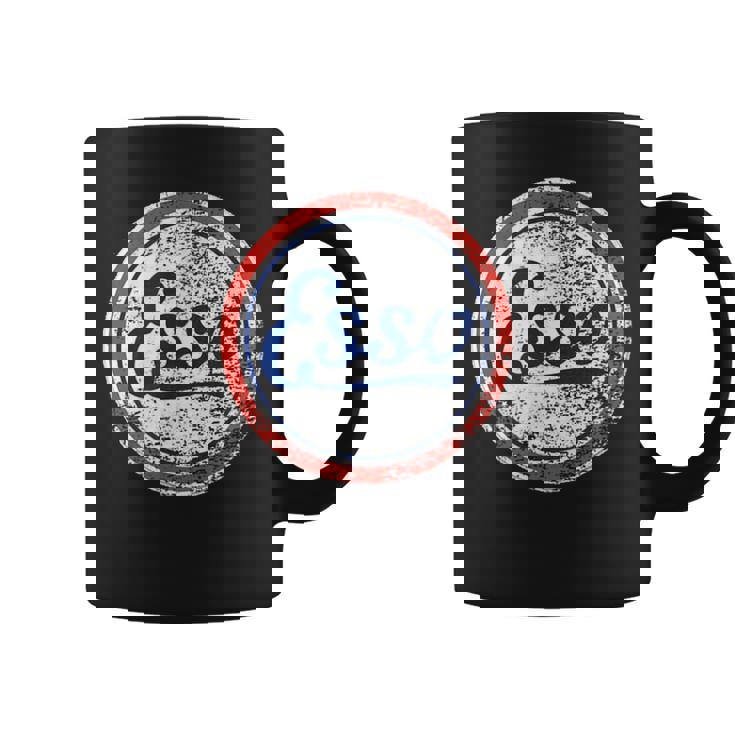 ヴィンテージカーessoガソリンスタンドメンズとレディース。 コーヒーマグ