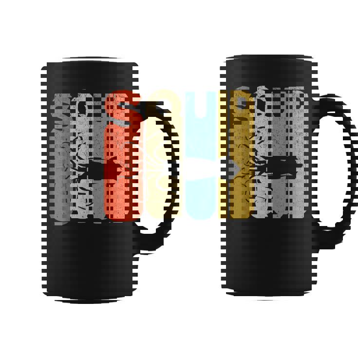 ヴィンテージスタイル イカシルエット 面白いイカシャツ コーヒーマグ