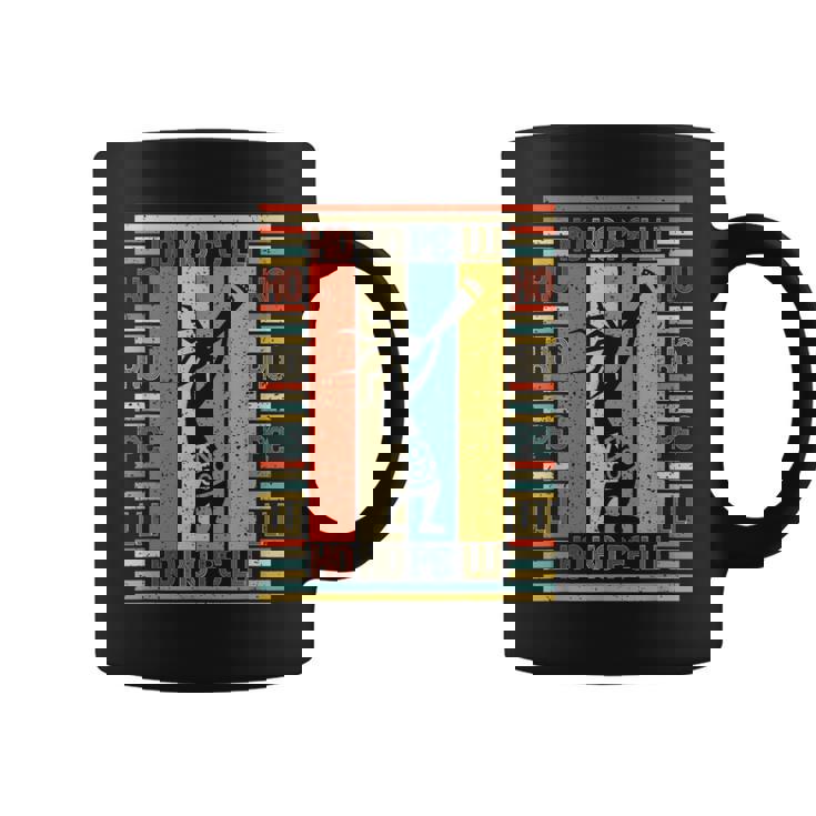 ヴィンテージスタイルのシルエットココペリフルートネイティブアメリカン コーヒーマグ