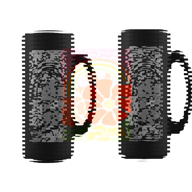 ヴィンテージフラワーレトロルックナチュラルヒッピーバイブ。 コーヒーマグ