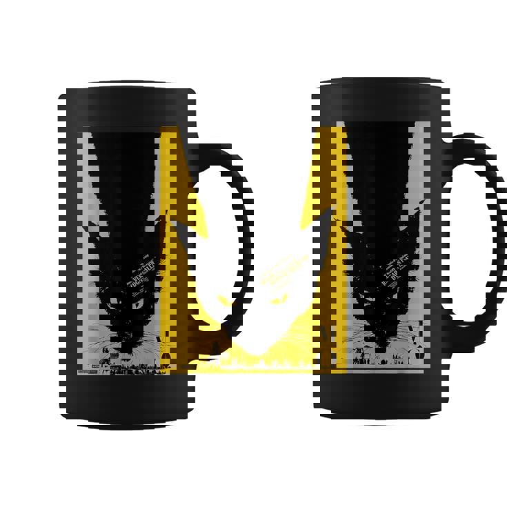 ヴィンテージポスター 黒猫レトロtシャツ コーヒーマグ