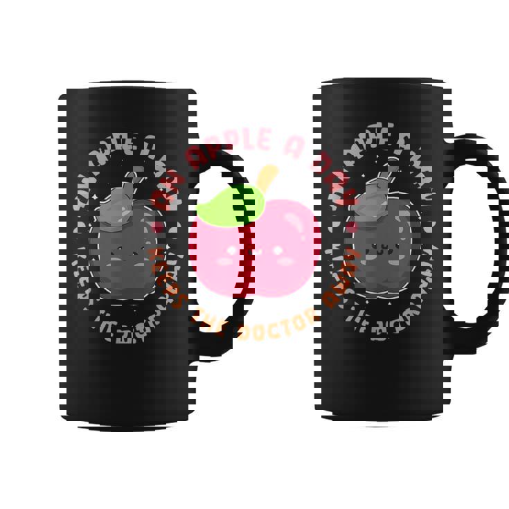 一日のリンゴは医者を遠ざけます コーヒーマグ