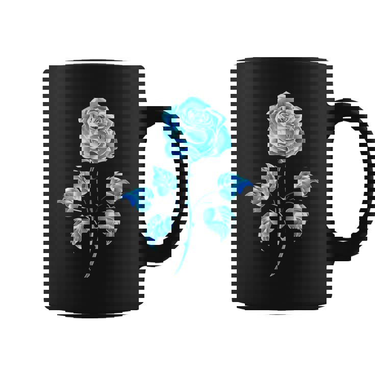 一輪挿し 青いバラ かわいい 青いバラ 花 ガーデニング コーヒーマグ