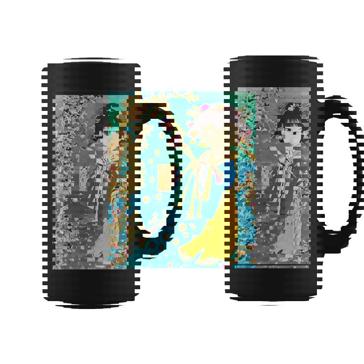 七夕少女のt-シャツ コーヒーマグ