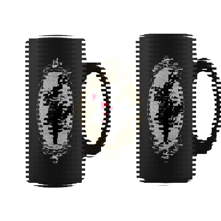 不思議の国のアリス ホワイトラビット ビンテージブック デザイン コーヒーマグ