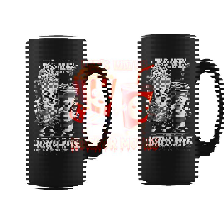 不気味なハロウィン映画愛好家 ホラー映画を見よう コーヒーマグ