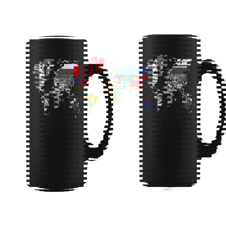 世界地図 国旗 アトラス コーヒーマグ