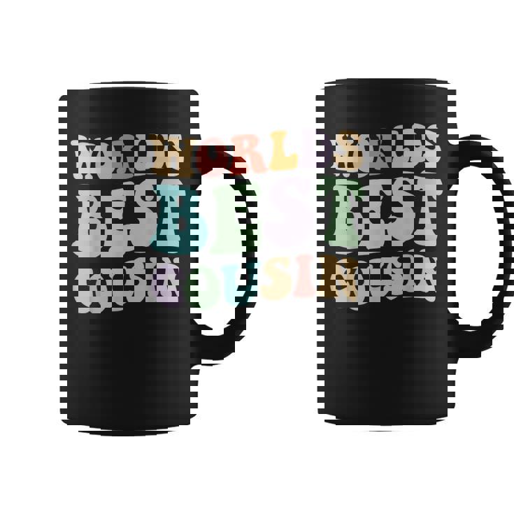 世界最高のいとこレトログラフィック – 楽しくカラフルないとこ コーヒーマグ