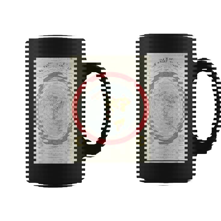 世界標準地図 フラットアースオリジナル コーヒーマグ
