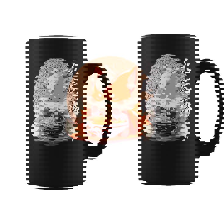 九尾の狐、ラーメンを食べる九尾の狐 コーヒーマグ