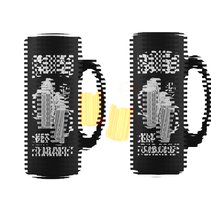 五十歳 五十路 ビール好き 酒好き 父 母 男性 女性 50歳お祝い Cheers To Embracing Life コーヒーマグ