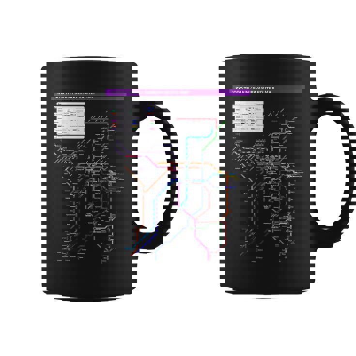 京都日本地下鉄鉄道おみやげ路線図 コーヒーマグ