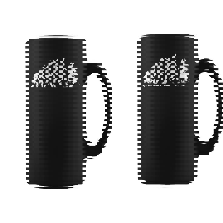 人類の進化 ネタ クラシック音楽 チェリスト 音楽家 音楽好き おもしろ デザイン チェロ コーヒーマグ