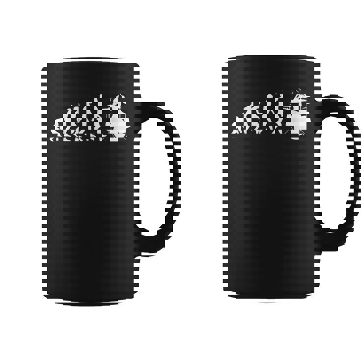 人類の進化 ネタ ジャズ ポップ バンド 音楽 ドラマー ドラム奏者 ミュージシャン おもしろ ドラム コーヒーマグ