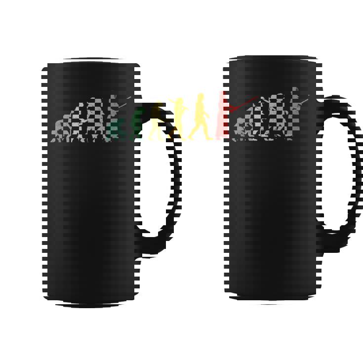 人類の進化 剣道 武道 剣道好き 剣道部 趣味 剣道サークル 鉄剣道 剣術 エボリューション コーヒーマグ