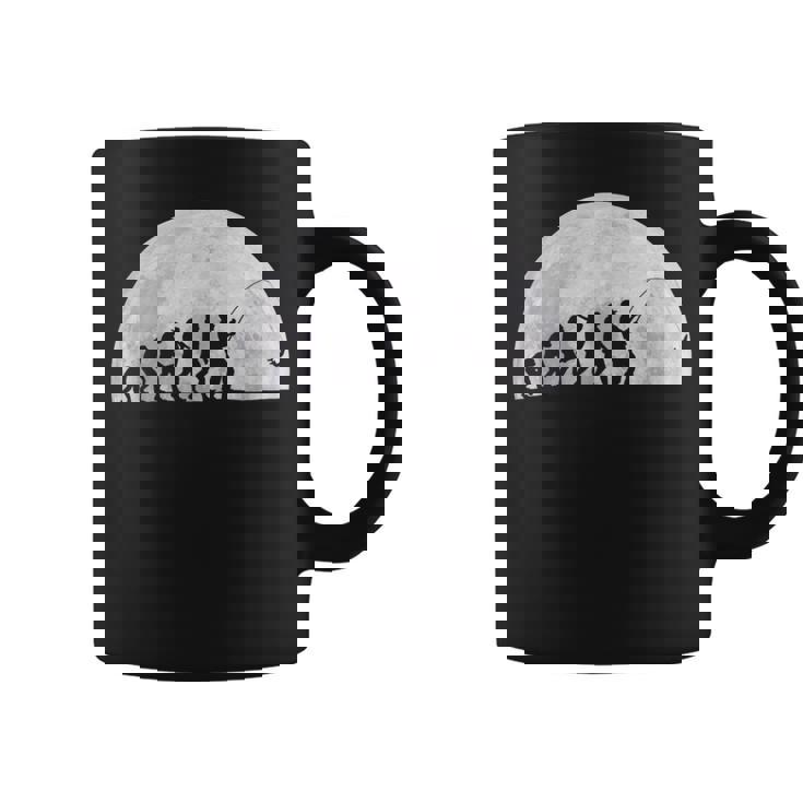 人類の進化 釣り竿 漁師 釣り人 面白い 釣り フィッシング 満月 サプライズ おもしろ アイデア 釣り コーヒーマグ