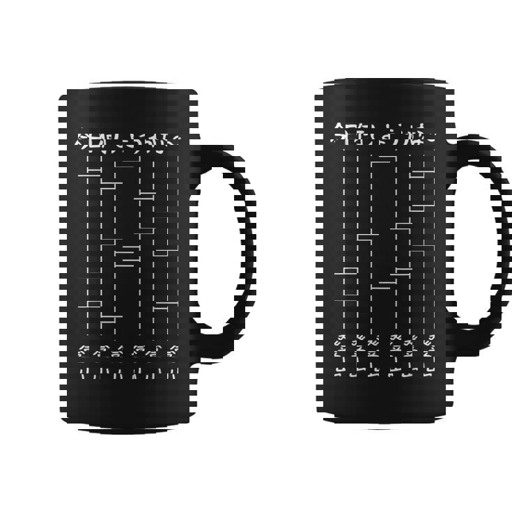 今日何しようかな 登山 あみだくじ おもしろ 面白い ギャグ ネタ ウケ狙い 笑える コーヒーマグ