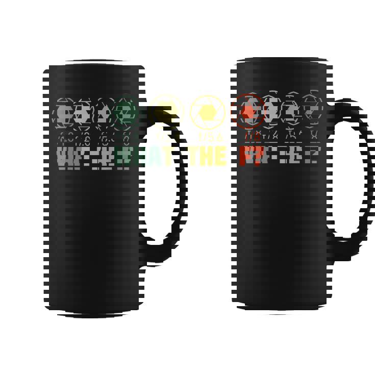 何のf？写真面白い写真家のカメラの絞り コーヒーマグ