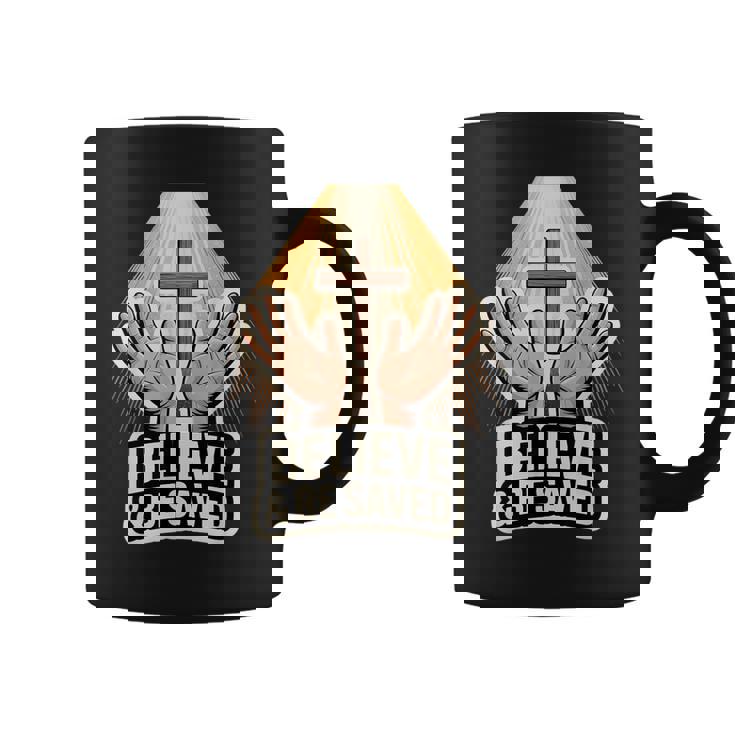 信じて救われる コーヒーマグ