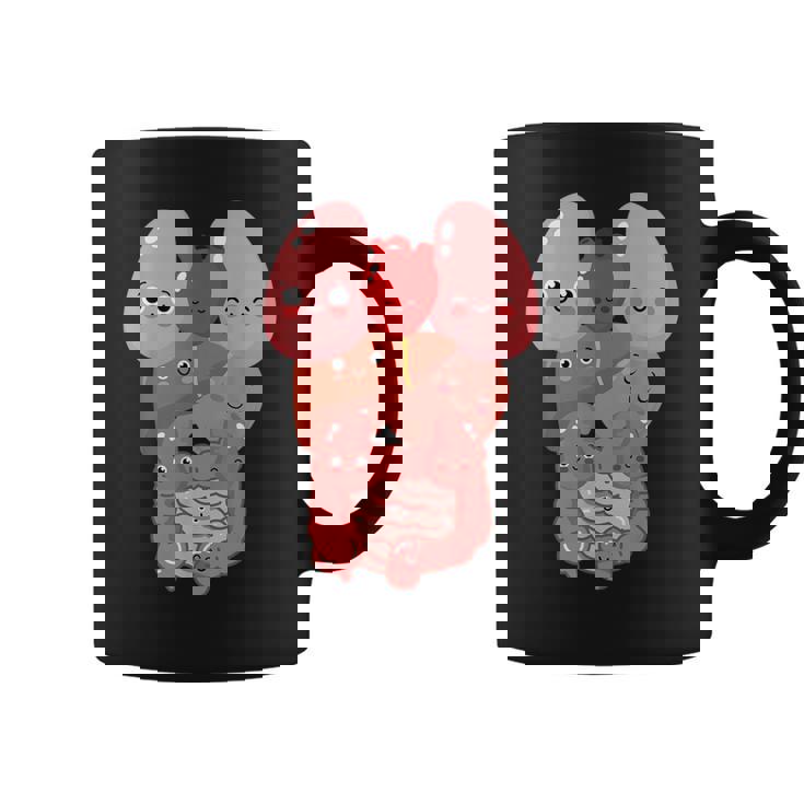 内臓 面白い 人体 解剖学 微笑 コーヒーマグ