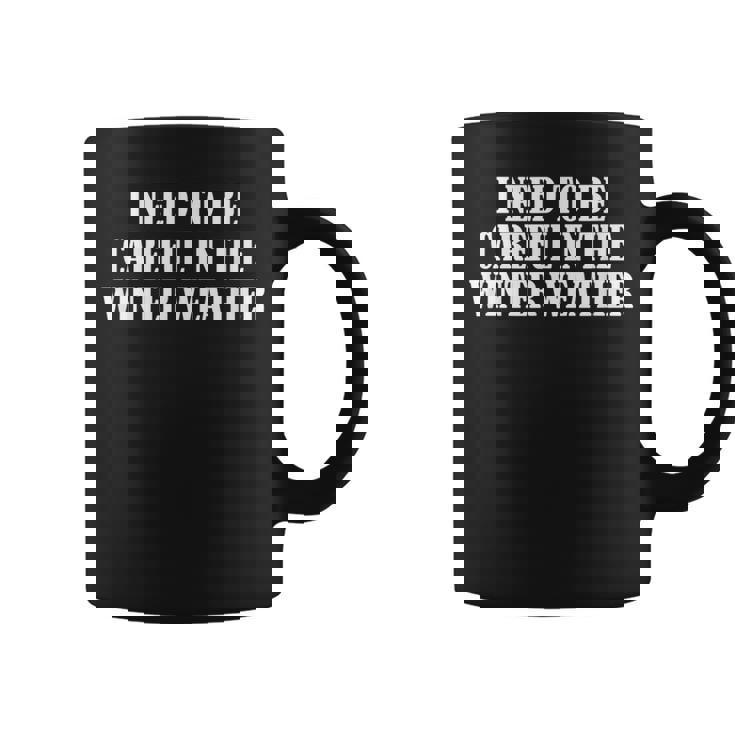 冬の天気には気を付ける必要がある コーヒーマグ