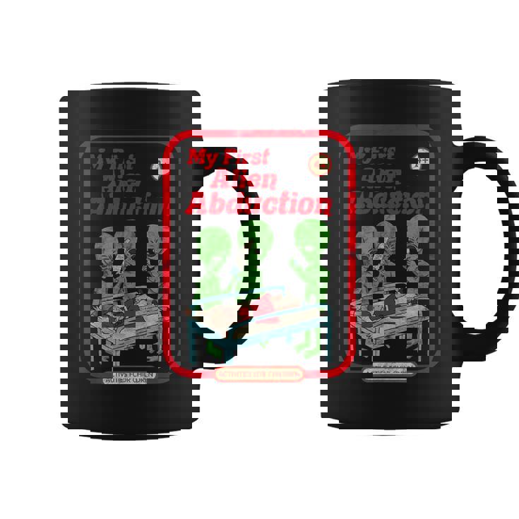 初めてのエイリアンアブダクション ヴィンテージチャイルドゲーム ホラーゴスパンク コーヒーマグ