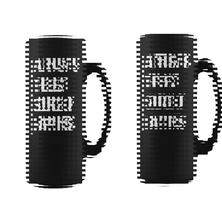 利他主義は幸福の源。利他主義者デザイン コーヒーマグ