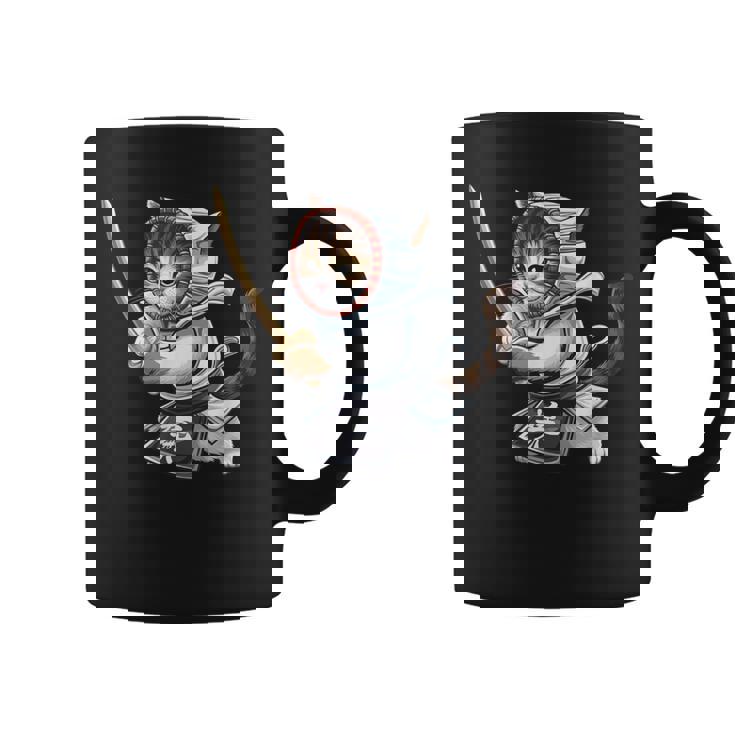 剣道ファイター 猫 面白 日本格闘技・猫好き コーヒーマグ