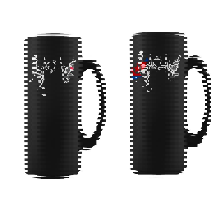 北朝鮮 日本 ハートビート 北朝鮮の日本の国旗 コーヒーマグ