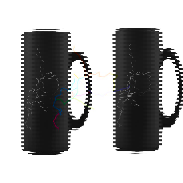 北海道 路線図 鉄道 電車 親子ペア キッズ コーヒーマグ