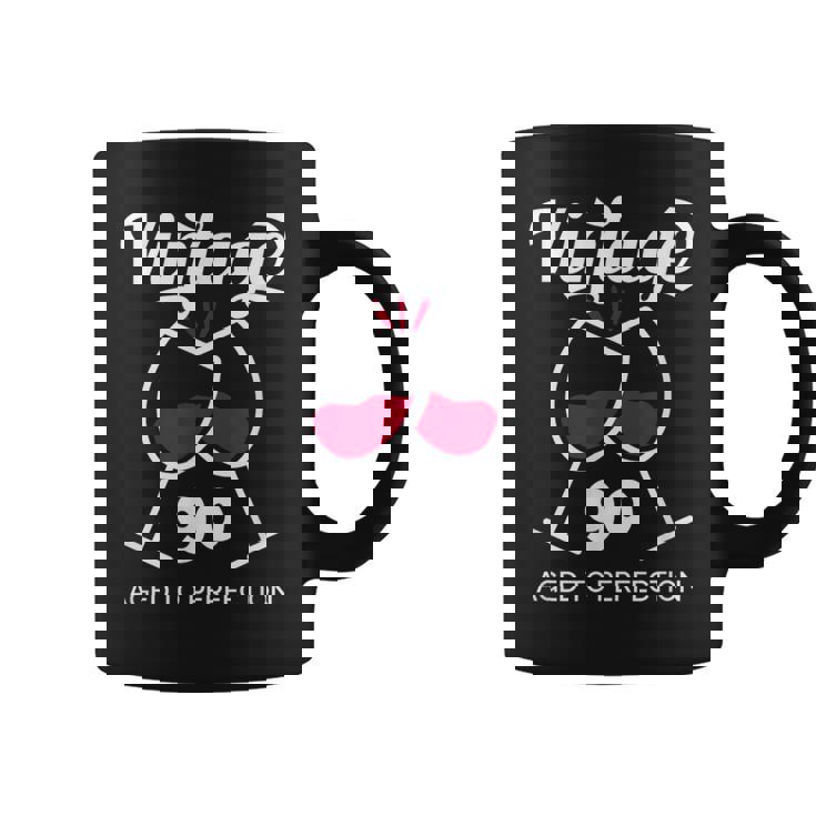 卒寿祝い ワイン好き 酒好き 父 母 男性 女性 90歳お祝いintage Aged To Perfection コーヒーマグ