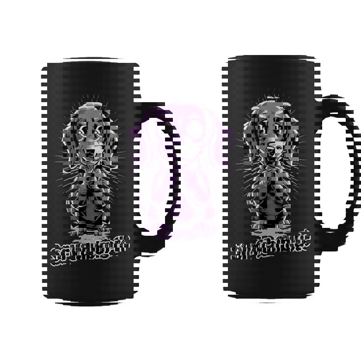 可愛くてごめん。ダックスフンドデザイン コーヒーマグ