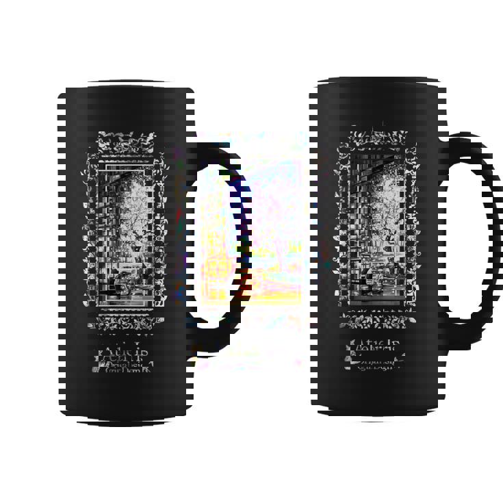 和みの夜桜 猫 金魚 コーヒーマグ