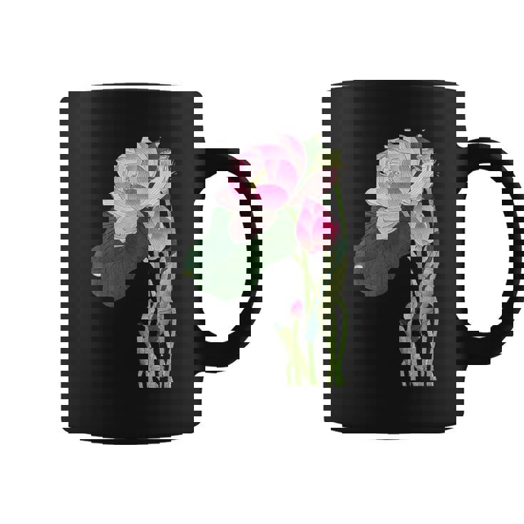 咲く蓮の花 蓮の花 ハス ヴィンテージ 日本美術 小原古邨 新版画 コーヒーマグ