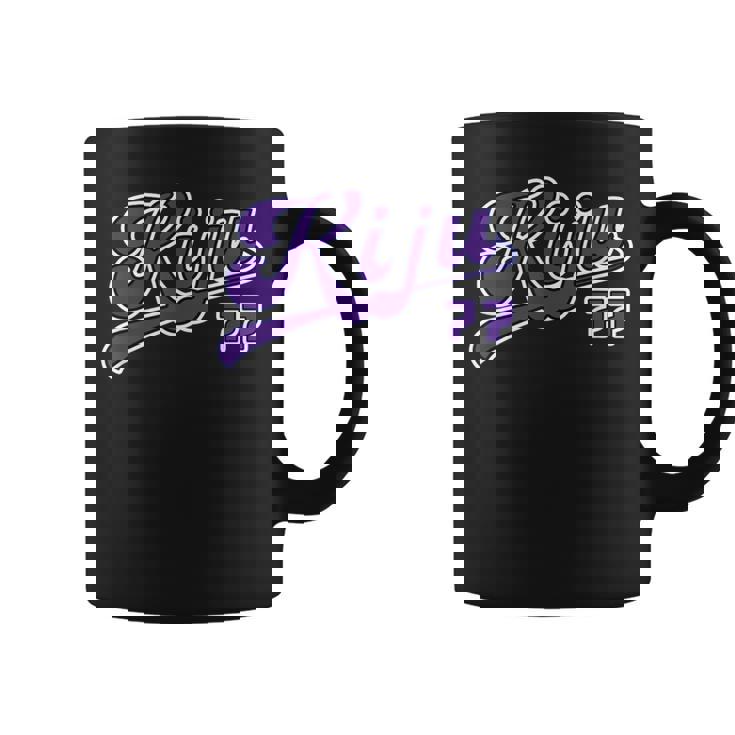 喜寿祝い 野球 野球好き 野球ユニフォーム風 Kiju 文字 父 母 男性 女性 おもしろ 77歳 誕生日 コーヒーマグ