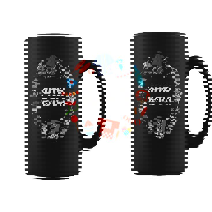 夏まつり かき氷 金魚 うちわ はっぴ りんごあめ 提灯 風鈴 ヨーヨー コーヒーマグ