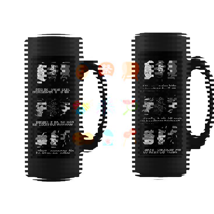 夏祭り ひょっとこ うちわ 太鼓 水風船 花火 金魚すくい たこ焼き かき氷 りんご飴 コーヒーマグ