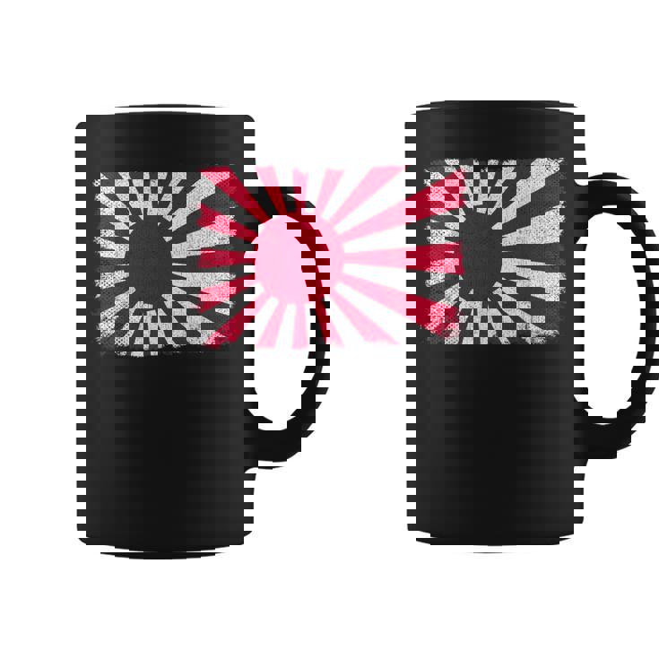 大日本帝国 男性 女性 グランジ ヴィンテージ 旭日旗 コーヒーマグ